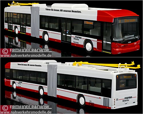VKModelle Hess Swiss Trolley Stadtbus Winterthur Modellbus Busmodell Modellbusse Busmodelle