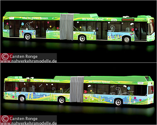 VKModelle Solaris U 18 Hybridbus STRA Hannover Modellbus Busmodell Modellbusse Busmodelle