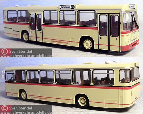 Rietze Busmodell Artikel 72323 M A N  S L 200 Rheinbahn A G Dsseldorf