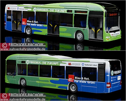 Rietze MAN Lions City Hybrid SL Lbeck HL Modellbus Busmodell Modellbusse Busmodelle