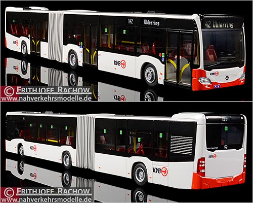Rietze Busmodell Sondermodell Mercedes-Benz Citaro G C 2 2015 Klner Verkehrs Betriebe Aktiengesellschaft