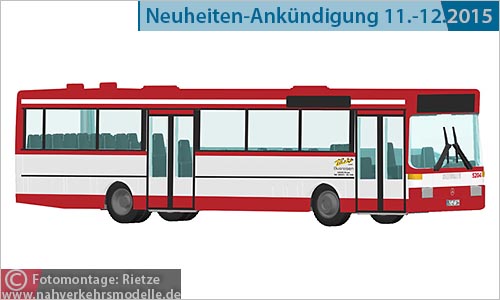 Rietze Busmodell Artikel 71807 Mercedes-Benz O 405 Tcks Reisen Duisburg