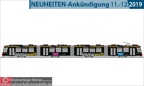 Rietze Linie 8 Straenbahn Artikel stra01031 Adtranz G T 8 Verkehrs Aktiengesellschaft Nrnberg
