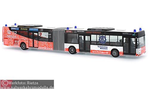 Rietze Busmodell Artikel 65283 M A N N G Verkehrsbetriebe Westfalen Sd Linien und Groraum Rettungsbus