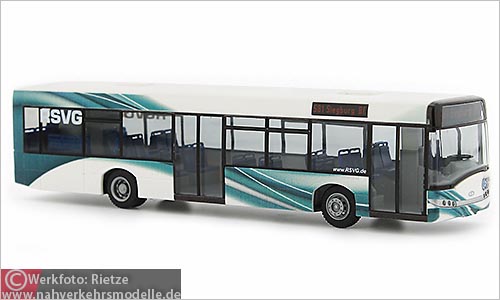 Rietze Busmodell Artikel 65956 Solaris U 12 Rhein-Sieg Verkehrsgesellschaft G m b H