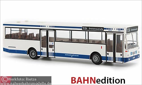 Rietze Busmodell Artikel 72116 M A N S L 202 Drener Kreisbahn Dren