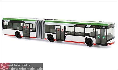 Rietze Busmodell Artikel 73100 new Solaris U 18 Bochum Gelsenkirchner Straenbahn BOGESTRA