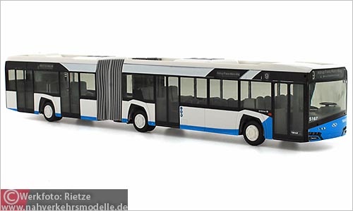 Rietze Busmodell Artikel 73107 New Solaris U 18 Verkehrsbetriebe Bils