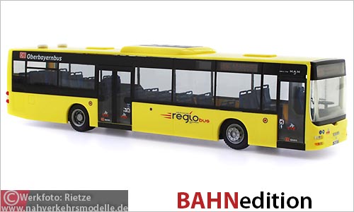 Rietze Busmodell Artikel 72714 M A N Lions City  R V O Oberbayernbus Region Tirol