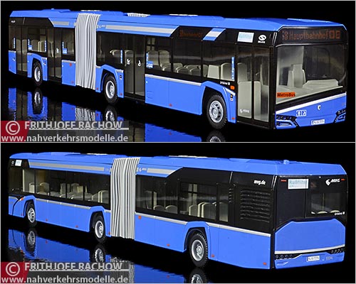 Rietze Busmodell Sondermodell New Solaris U 18 ab Baujahr 2014 Mnchner Verkehrsgesellschaft M V G